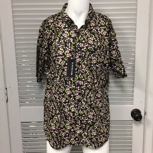 Ezekiel USA Floral SS Woven Button Down Shirt